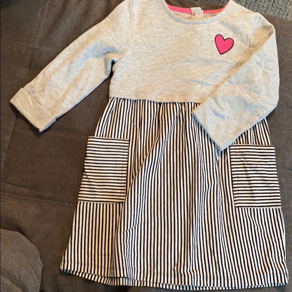 Grey and striped dress